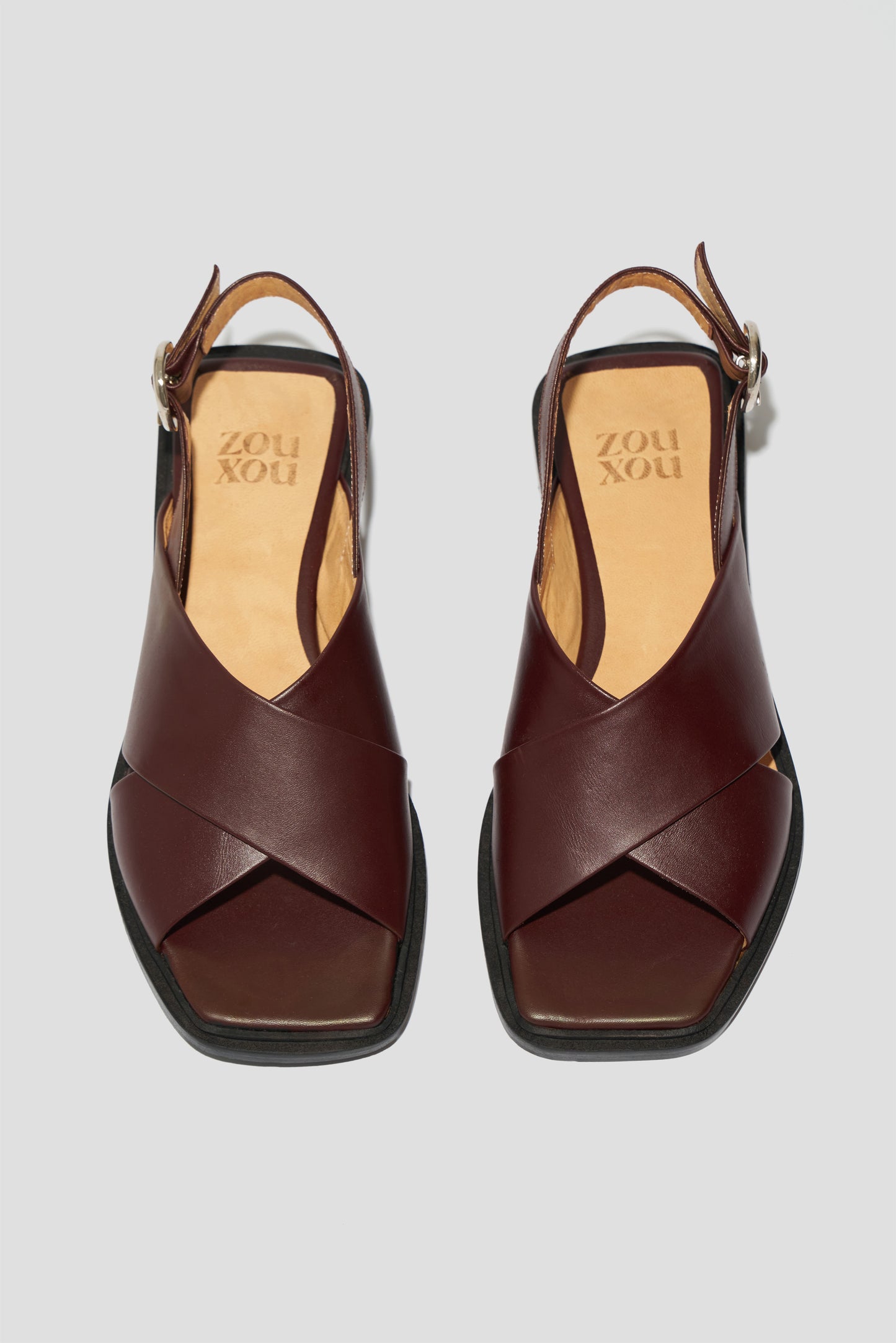 Mabel Slingback Sandal in Plum