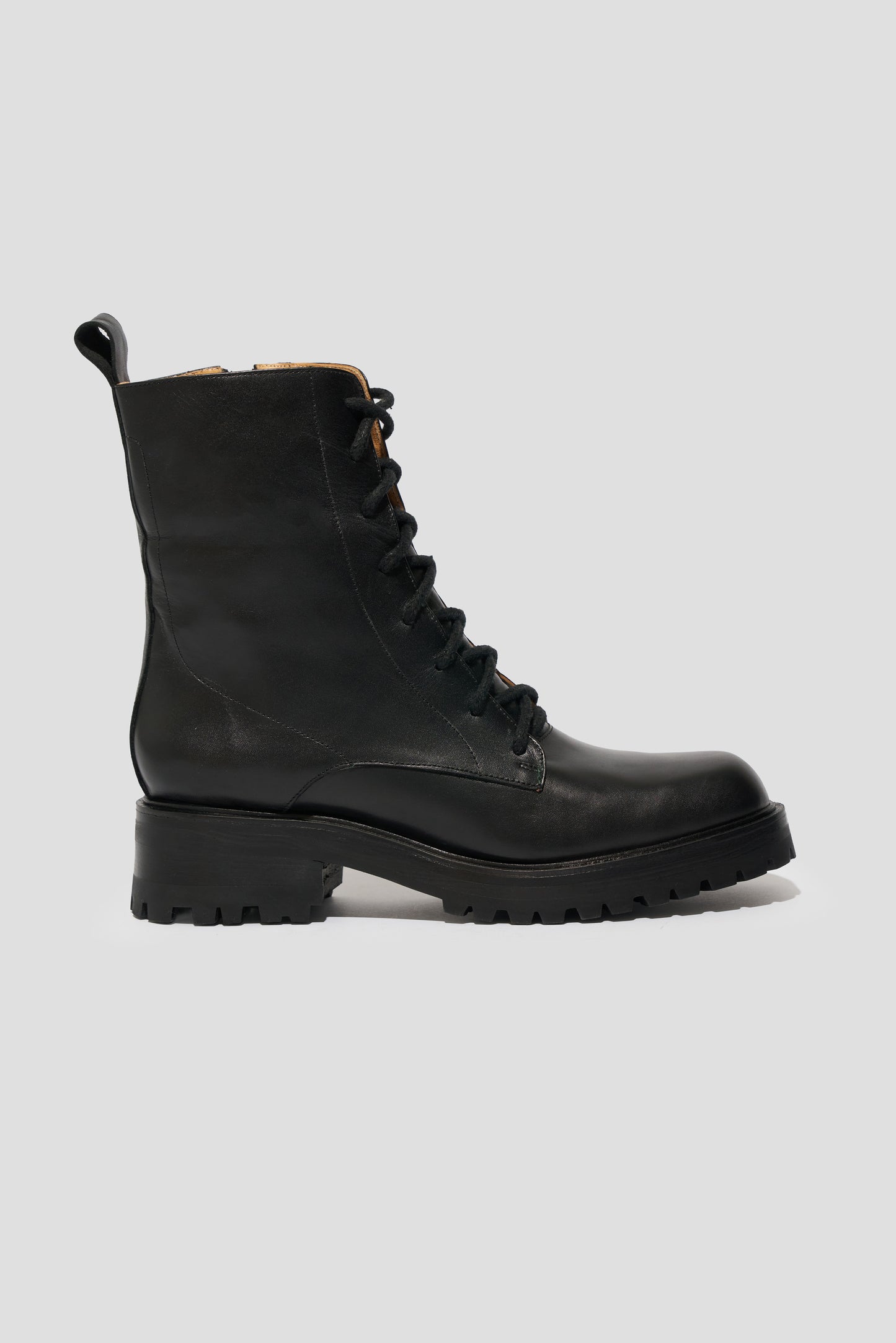 Roma Lace Up Boot in Black