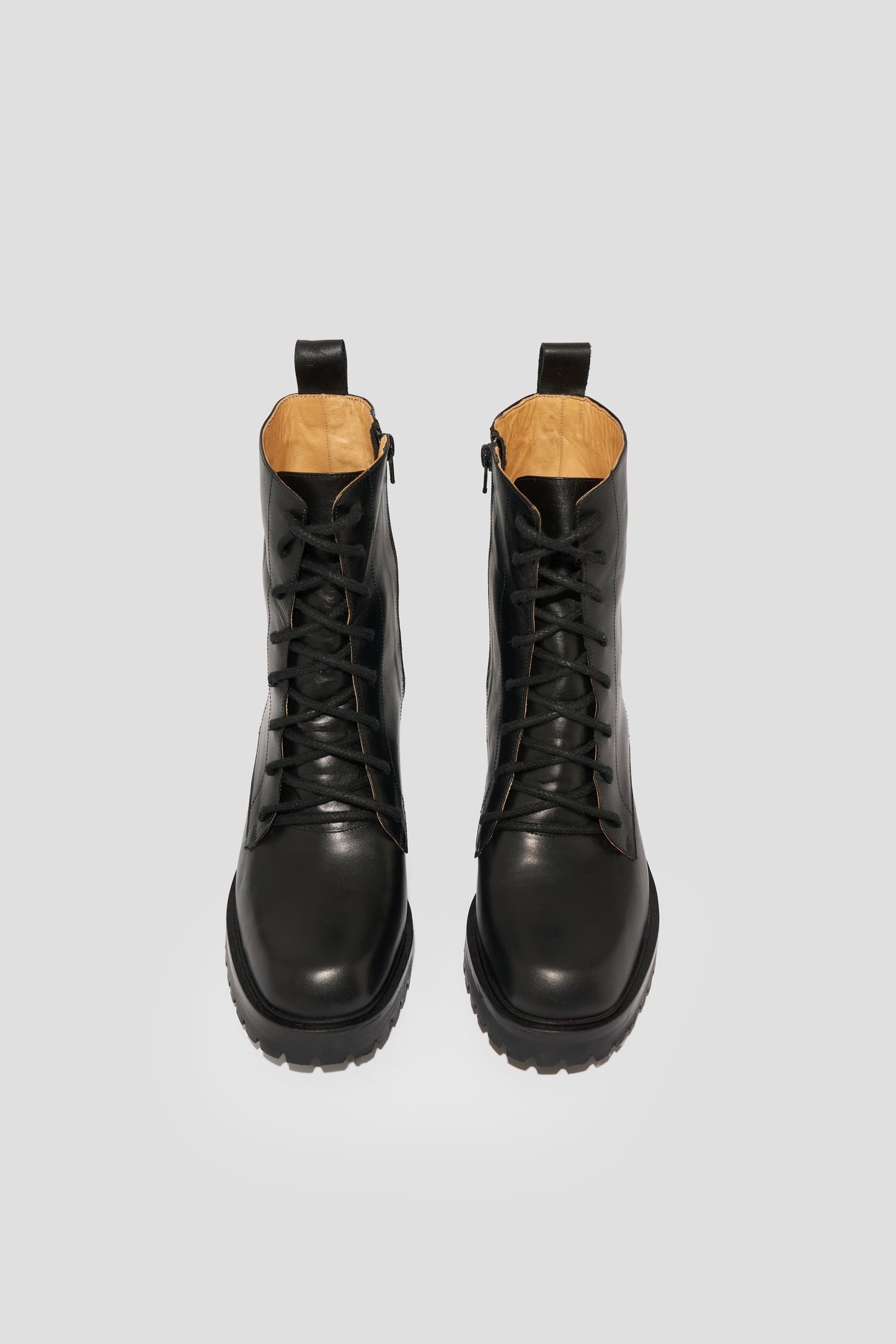 Roma Lace Up Boot in Black