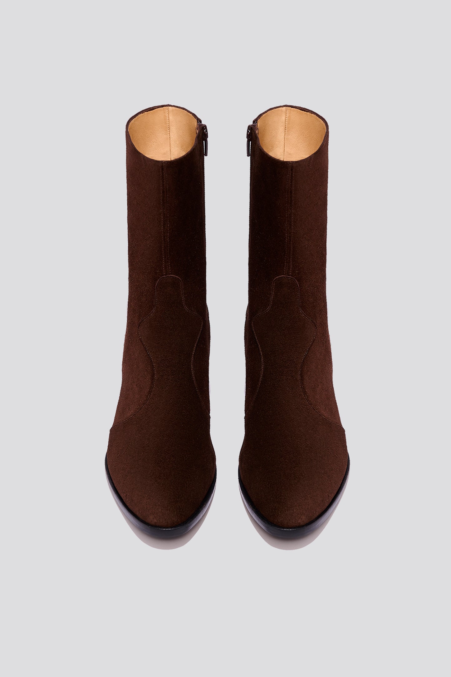 Guada Western Boot in Coffee Suede (USA)