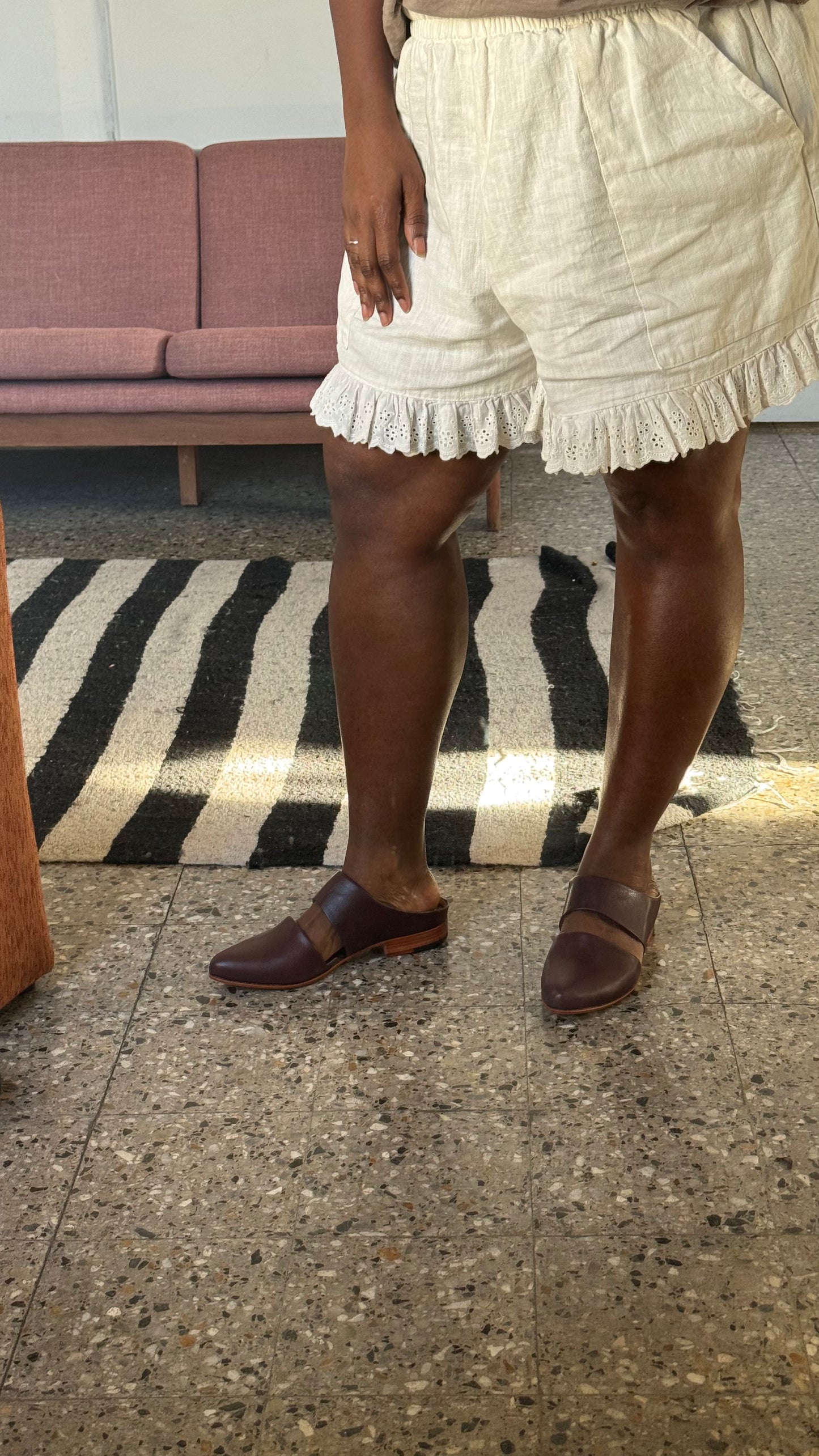 Mule in Mulberry Size 41