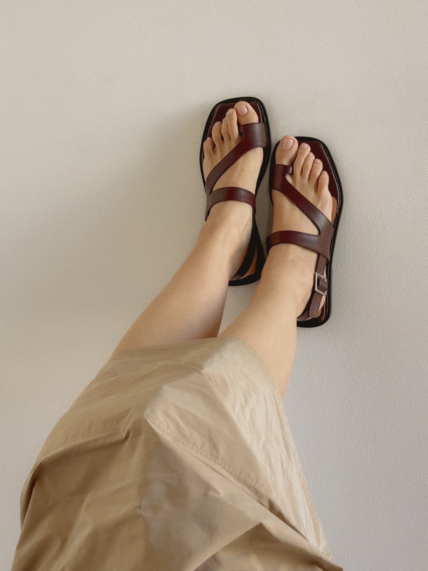 Anto Slingback Thong Sandal Plum