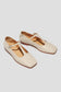 Juana T-Strap Flat in Marfil