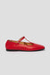 Juana T-Strap Flat in Cherry