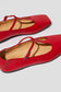 Juana T-Strap Flat in Cherry