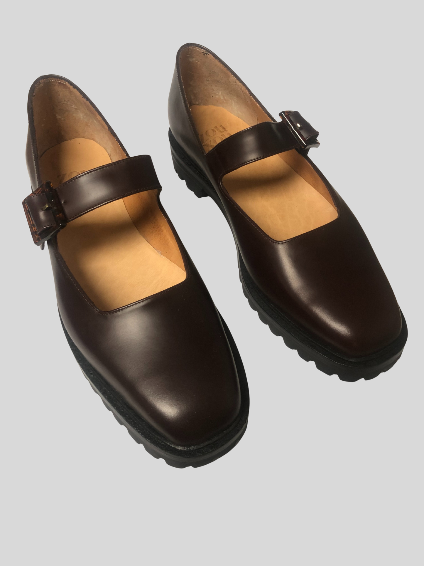 Uchi Flat in Tannat Size 41