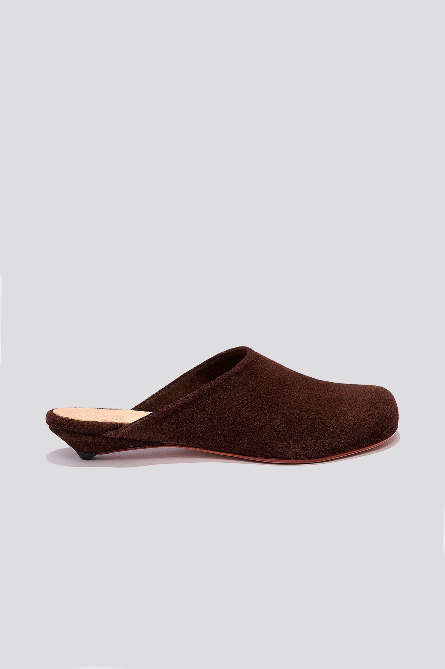 Charo Clog in Coffee Suede