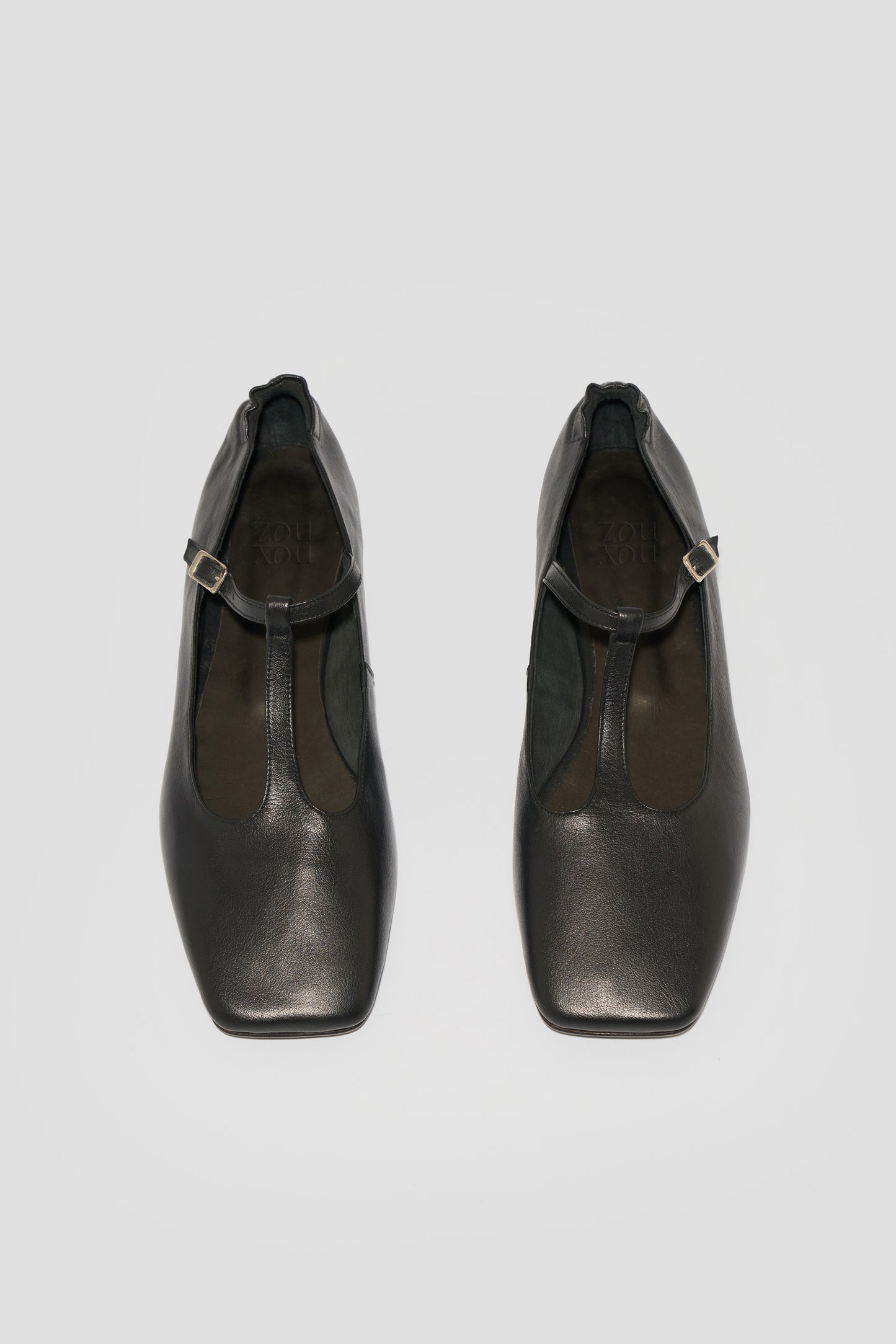 Juana T-Strap Flat in Black - PRE-ORDER