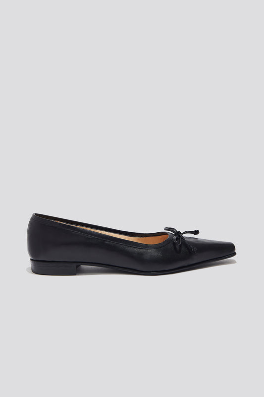 Ema Bow Flat in Black (USA)