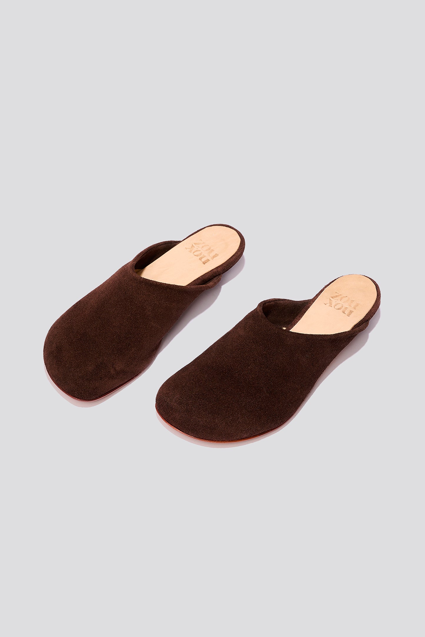 Charo Clog in Coffee Suede