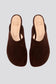 Charo Clog in Coffee Suede