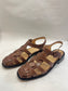 Franca Flat in Chocolate Size 38