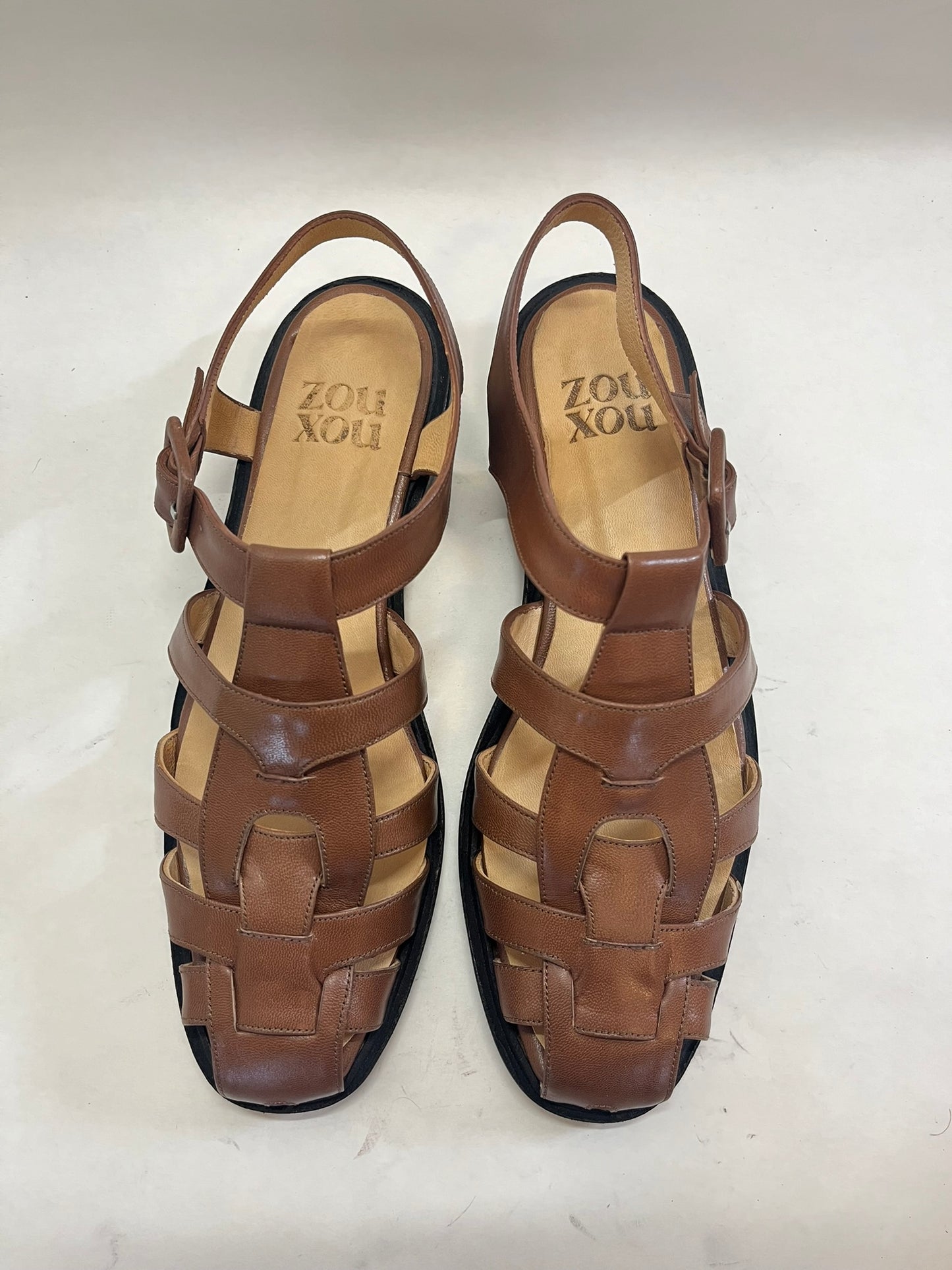 Franca Flat in Chocolate Size 38