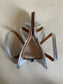 Strappy Kitten Heeled Sandal in Silver Size 39.5