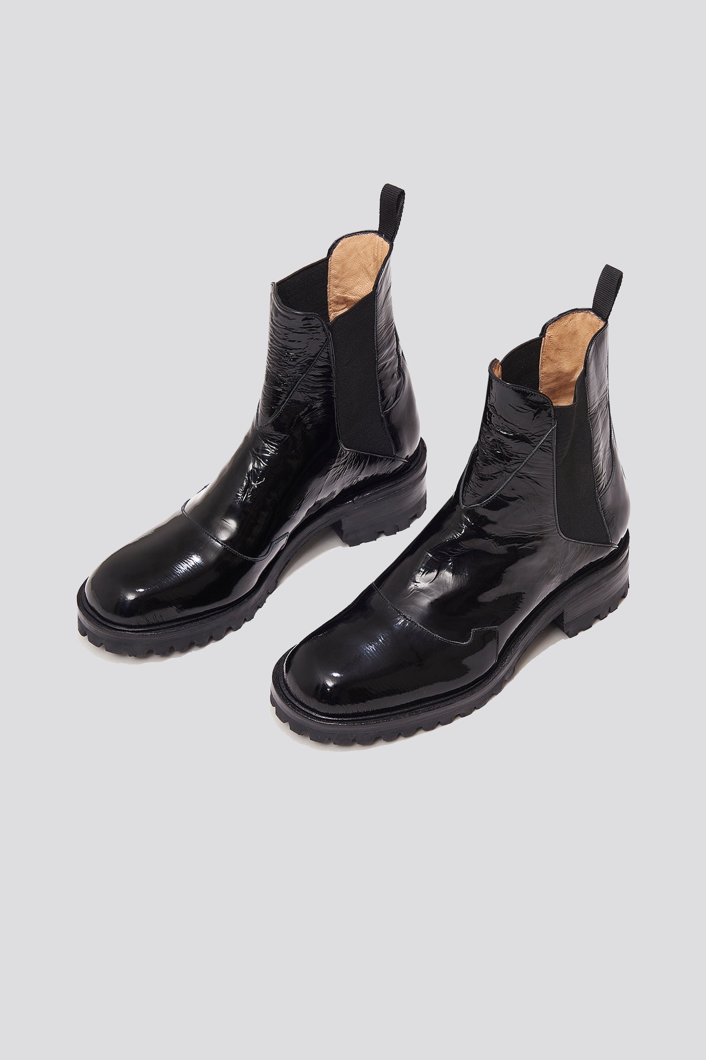 Nerea Boot in Black Patent