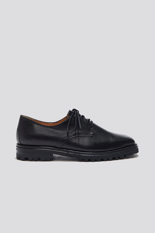 Lydia Lace Up Derby in Black