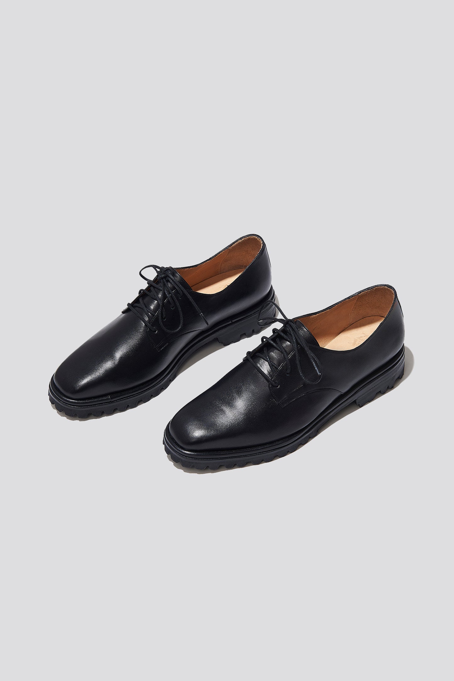 Lydia Lace Up Derby in Black