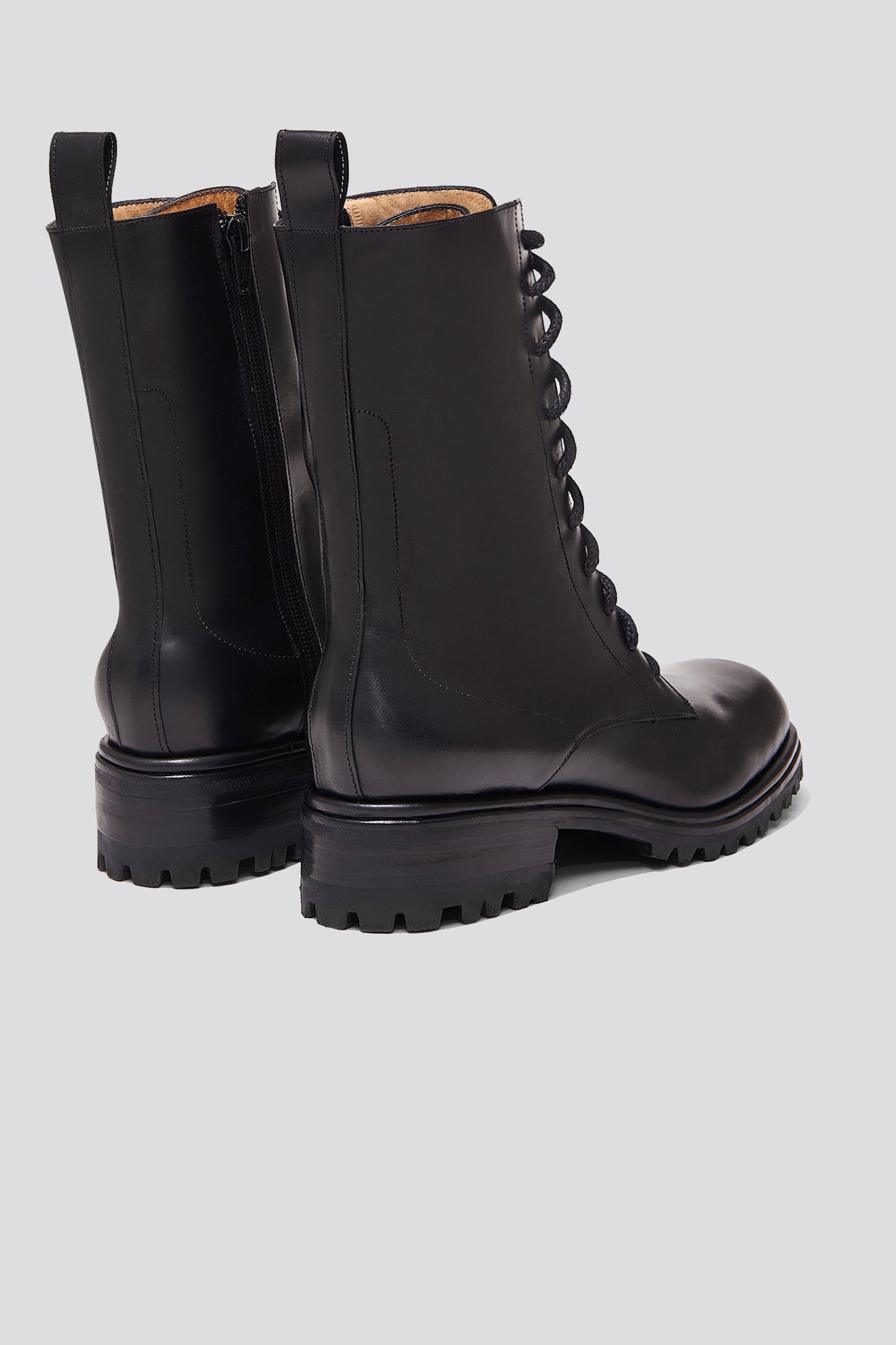High Roma Lace Up Boot in Black