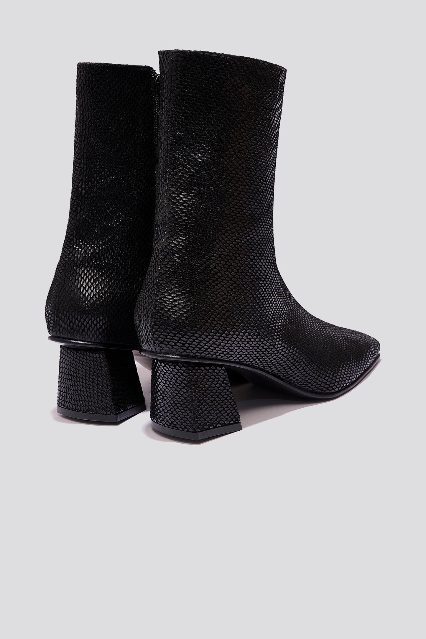 Ola Glove Boot in Black Snake