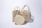 Woven Circular Bag Starburst Pattern