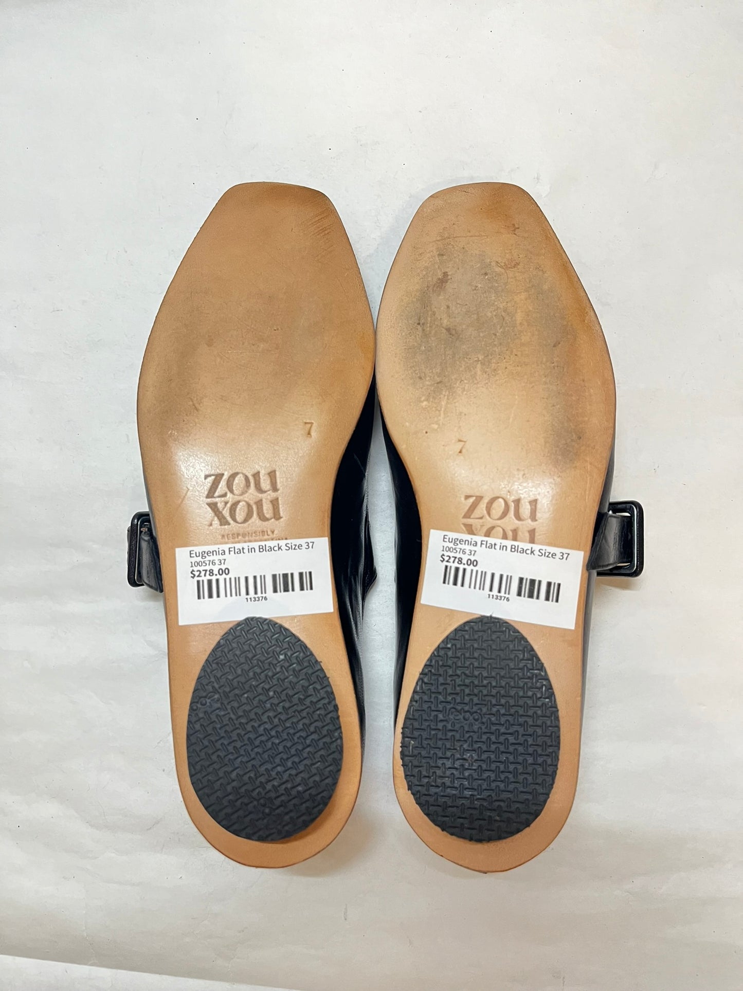 Eugenia Flat in Black Size 37