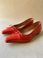 Ema Flat in Tomato Size 39