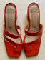 Una Thong Sandal in Tomato Size 37.5
