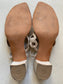 Vita Tie Up Sandal in Marfil Size 40.5