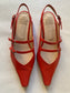 Cata Slingback in Tomato Size 39