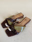 Rio in Chocolate Croco/Multi Size 40