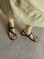 Anto Slingback Thong Sandal Plum