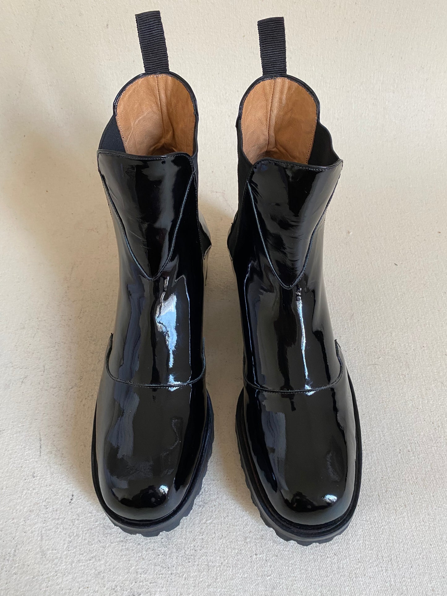 Nerea Boot in Black Patent Size 40