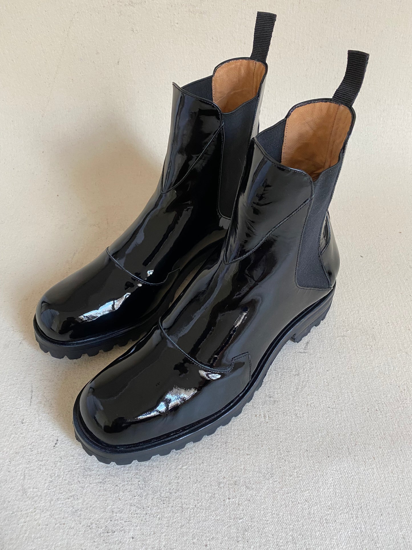 Nerea Boot in Black Patent Size 40