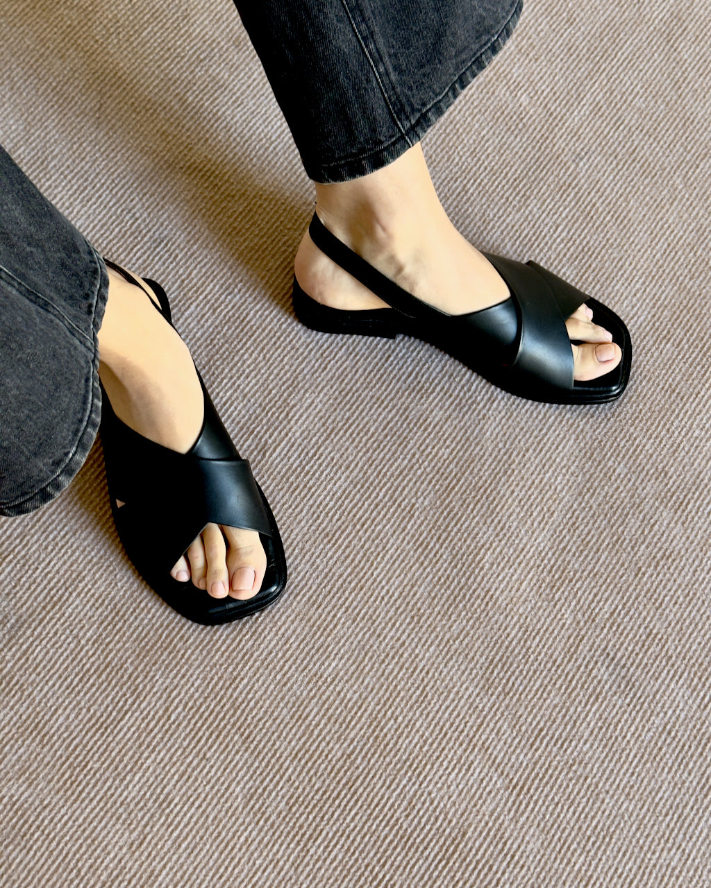 ★韓国人気★Loulouseoul★Boggy Slingback 루루서울(LOULOUSEOUL) Boggy Slingback (Brown) - 사이즈