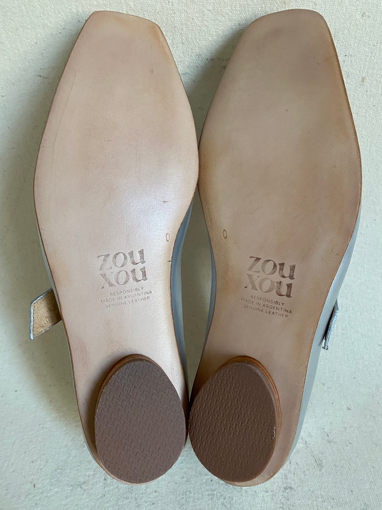 Eugenia Flat in Silver Size 40