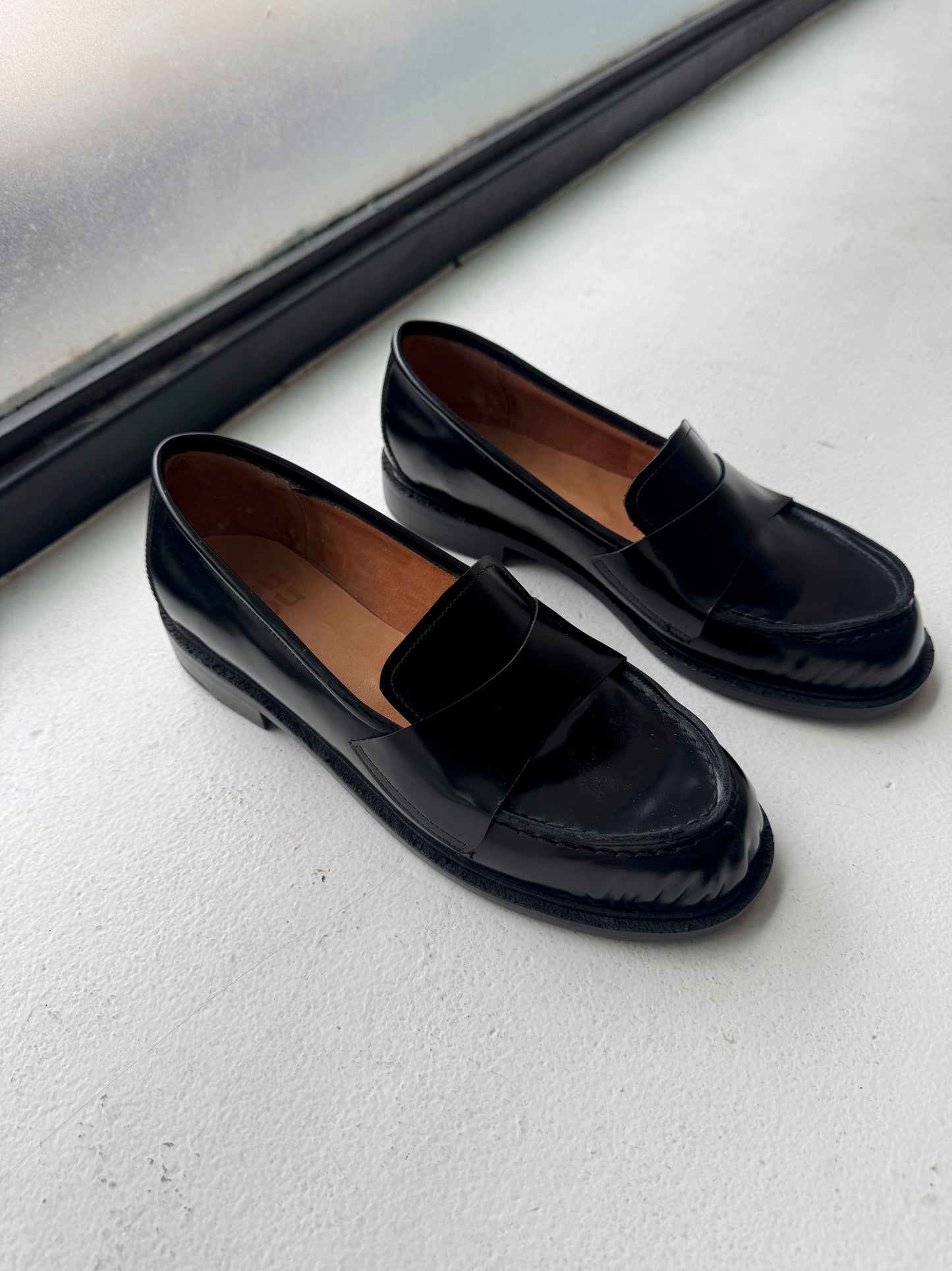 Sofia Loafer in Black Patent Size 38
