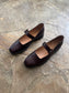 Uchi Flat in Tannat Size 40