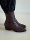 Guada Western Boot in Plum