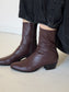 Guada Western Boot in Plum
