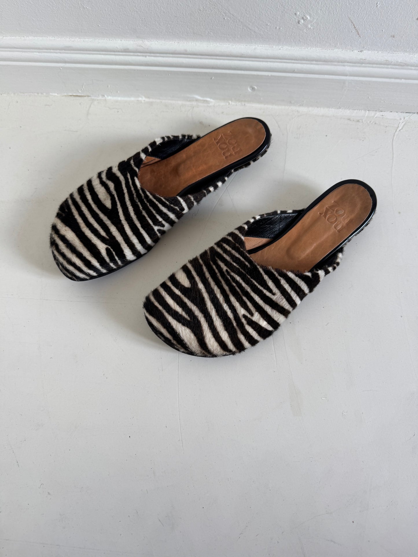 Charo Clog in Zebra Size 40