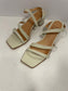 Delfina Sandal in Marfil Size 37.5