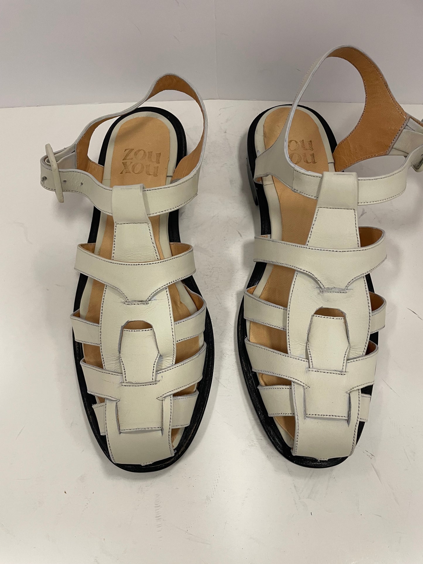 Franca Sandal in Marfil Size 39