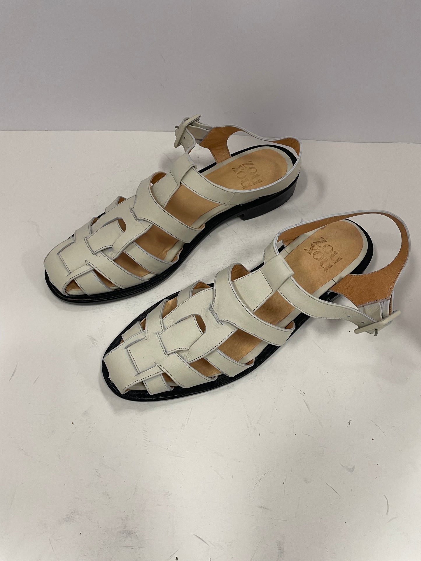 Franca Sandal in Marfil Size 39