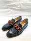 Alma Loafer in Black/ Amber Size 40