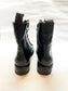 Low Roma Boot in Black Croc Size 40