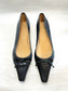 Ema Bow Flat in Black Size 42