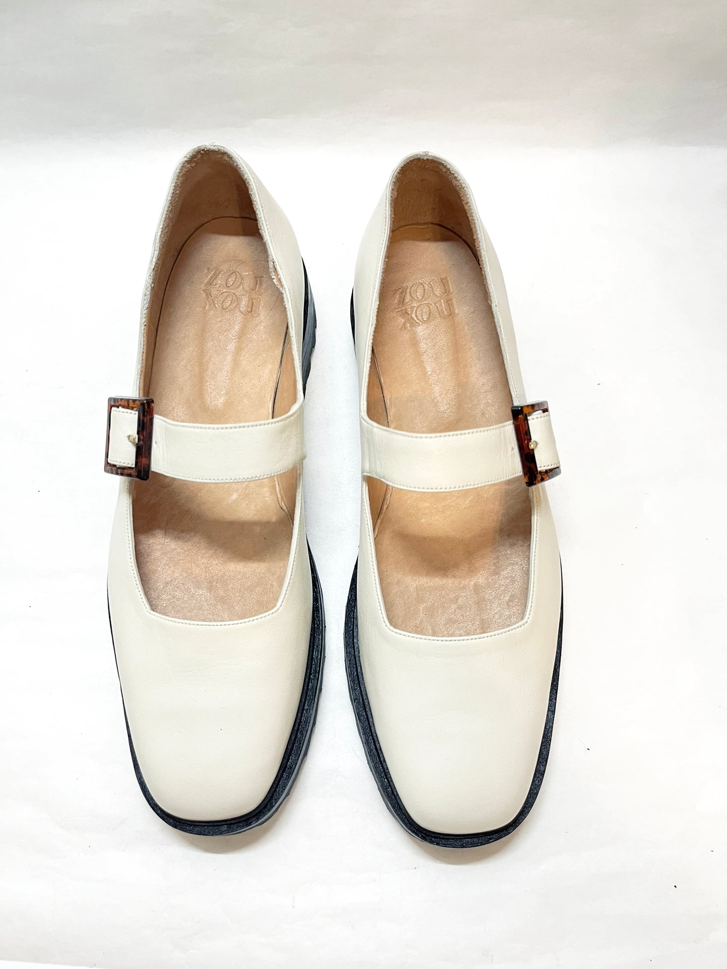 Uchi Flat in Marfil Size 41