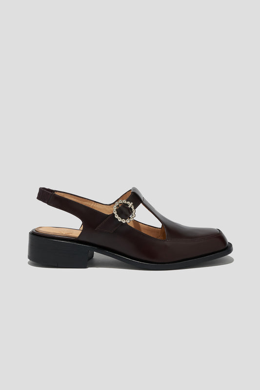 Diega T-Strap Slingback in Tannat