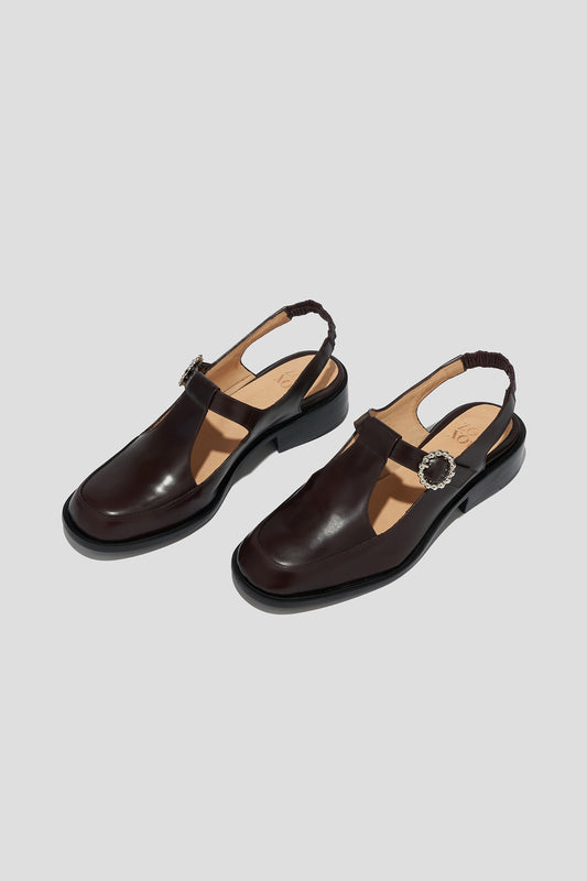 Diega T-Strap Slingback in Tannat