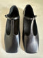 Juana T-Strap in Black kidskin size 37